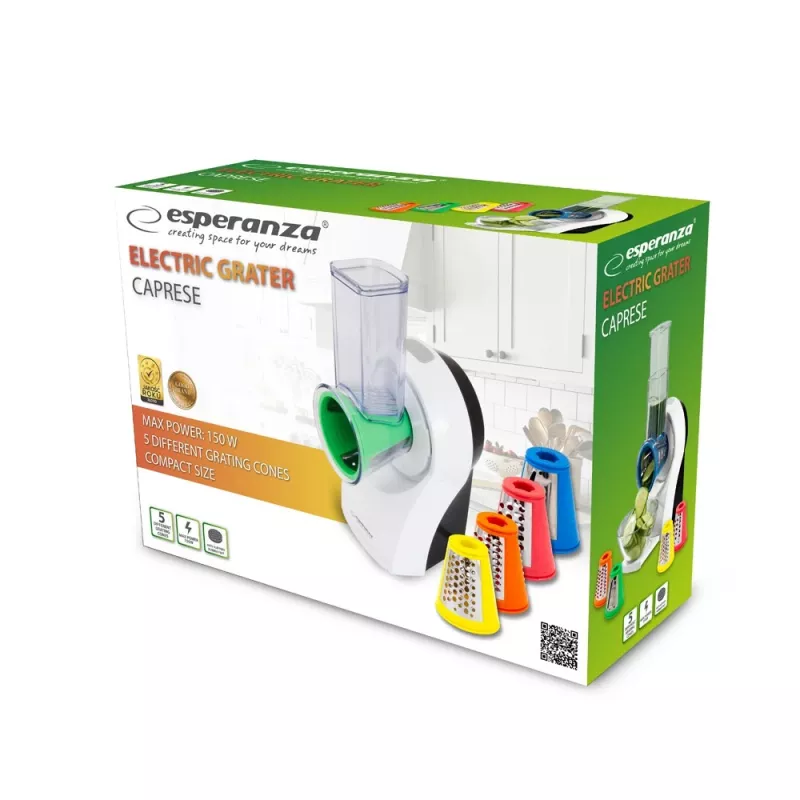 Elektriline riiv ESPERANZA EKM026, 150 W, AC 220–240 V, 5 rullikut, plastkorpus, mitmevärviline