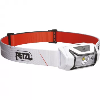 Pealamp Petzl TIKKA CORE 450 lm valge — laetav pealamp, kompaktne käed-vabad valgustus