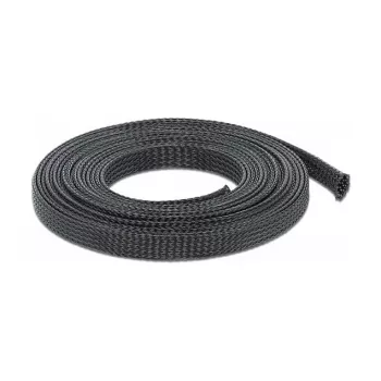 Punutud kaablikaitse DeLOCK 18902 10 m x 12 mm must
