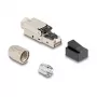 DeLOCK RJ45-pistik, monteeritav Cat.6A, kaablitihendi ja tolmukattega