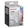Juhtmega hiir DEFENDER AZORA MB-24 — mõlemakäeline USB optiline, 1200 DPI, 3 eraldusvõime režiimi, valge, 109×86×34 mm
