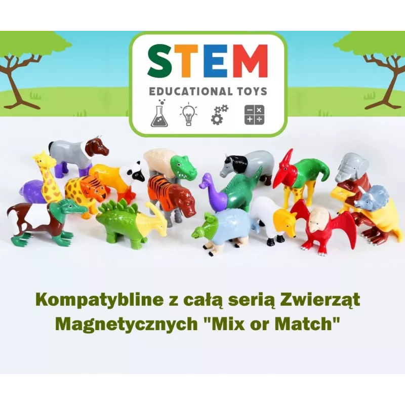 Popular Playthings Magnetilised Loomade Sega või Sobita Mitmevärviline