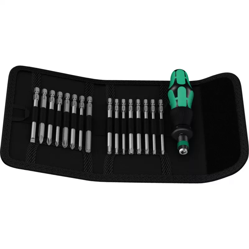 Wera Kraftform Kompakt 20 - Schraubendreher mit Bit-Satz - in Tasche (05051016001)