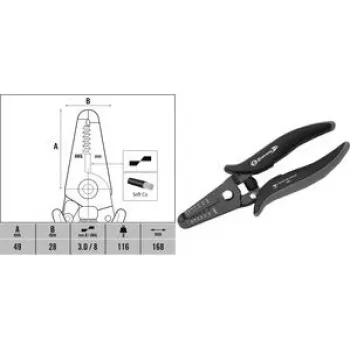 Traadieemaldaja c.k tools T3895 ESD 0,8–2,6 mm juhtmetele