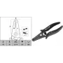 Traadieemaldaja c.k tools T3895 ESD 0,8–2,6 mm juhtmetele