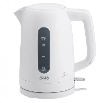 Elektriline veekeetja Adler AD 1379w — 1,7 l, kuni 2200 W, valge, 360° pööratav alus, polüpropüleen