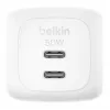 Belkin BoostCharge Pro - Toiteplokk - GaN - 50 W - Kiirlaadimine - 2 väljundporti (2 x USB-C)