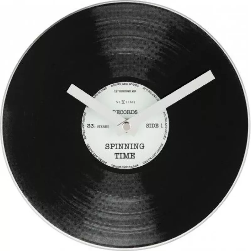 NeXtime kell 5163 Little Spinning Time, Ø20 cm, Sein, Must