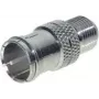 Koaksiaaladapter F-Quick pistikult F-pistikupesale ShiverPeaks 85320 kiireks ühendamiseks