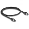 Delock - Paigalduskaabel - RJ-45 (M) kuni RJ-45 (M) - 50 cm - 7,5 mm - SFTP, PiMF - CAT 8,1 - Halogeenivaba, Snagless - Must (80232)