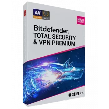 Bitdefender Total Security + Premium VPN | 5 arvutit | 1 aasta | Ainult EL