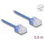 DeLOCK RJ45 Cat.6 võrgukaabel 0,5 m sinine