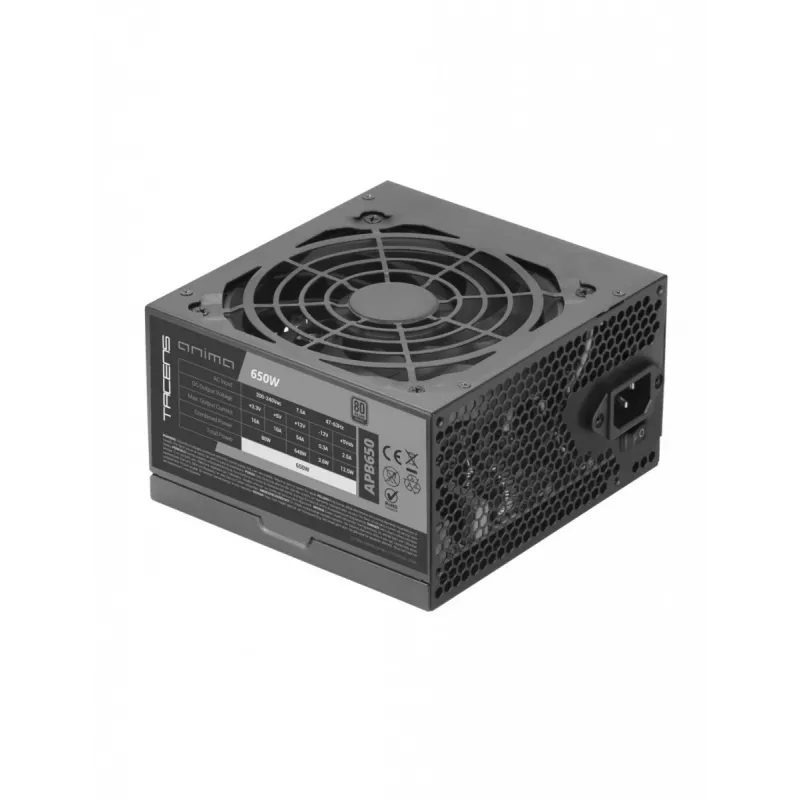 Toiteplokk TACENS ANIMA APB650 80+ Bronze 650W ATX, üks +12V liin, modulaarsed kaablid