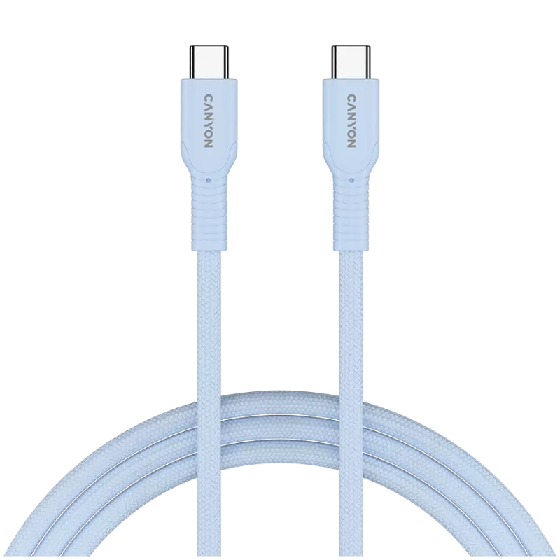CANYON kaabel OnWire 60CL C-C 60W COLOR Punutud 1m Hele-sinine