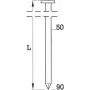 Rullnaelad BeA BDC 3,1 × 80 mm sile, pakendis 3600