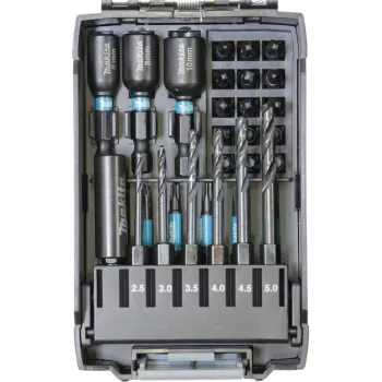 Puuriotsakute komplekt Makita E-22866 — 31 tk, erinevad suurused puidu, metalli ja müüritise jaoks