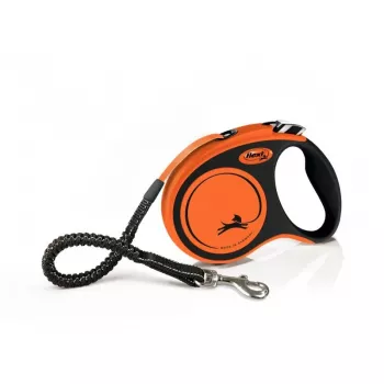 Sissetõmmatav lindiga koerarihm Flexi Xtreme 5 m, suurtele koertele kuni 65 kg, oranž