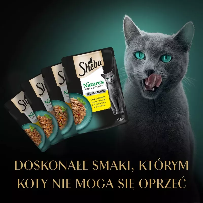 SHEBA Nature's Collection linnuliha maitsed tarretises - märg kassitoit - 40 x 85 g