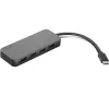 Lenovo GX90X21431 sülearvuti dokk/pordireplikaator USB 3.2 Gen 2 (3.1 Gen 2) USB-C Must