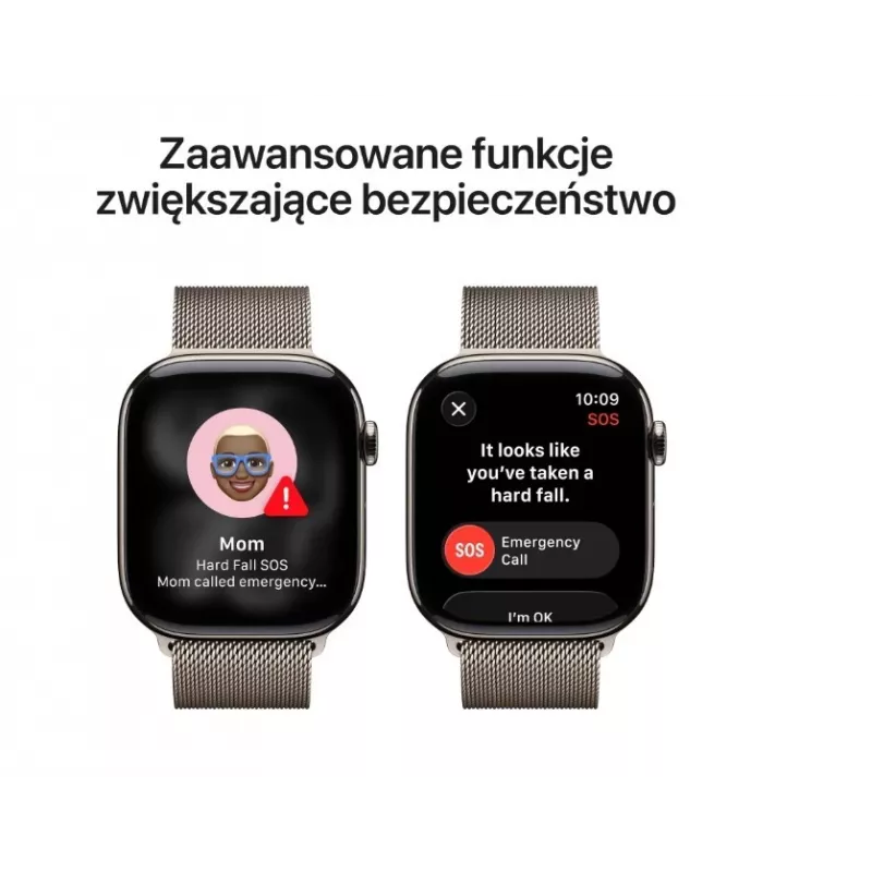 Apple Watch Series 11 GPS + Cellular 42mm Natural Titanium korpus Natural Milanese Loopiga