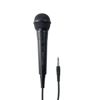 Juhtmega lavamikrofon Muse MC-20 B — tundlikkus -73 dB, 30–15000 Hz, 3 m kaabel, 6,35 mm pesa, must