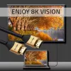 Qoltec 50356 HDMI v2.1 kaabel Ultra high speed 8K | 60Hz | 28AWG | KULD | 3m