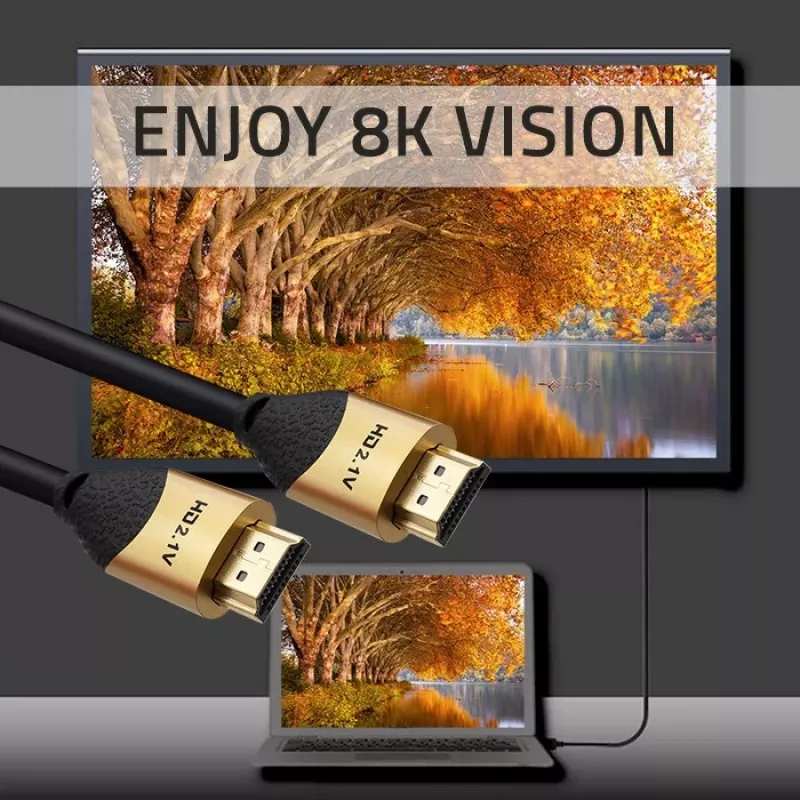 Qoltec 50356 HDMI v2.1 kaabel Ultra high speed 8K | 60Hz | 28AWG | KULD | 3m