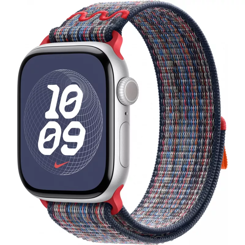42 mm sinine/punane Nike Sport Loop