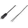 VOLTCRAFT 93015c94 Kõlaripistik, sirge Pooluste arv (num): 2 Must 1 tk (93015c94)