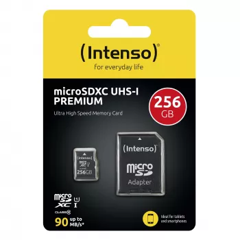 Välkmälu Intenso 256GB UHS-I MicroSD-kaart