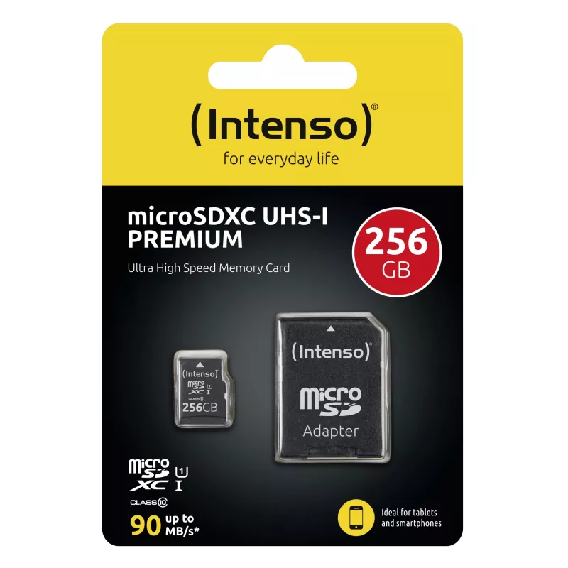 Välkmälu Intenso 256GB UHS-I MicroSD-kaart