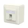 METZ CONNECT ühenduspesa E-DAT C6A LSA++ 1 port AP puhasvalge