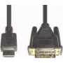 HDMI 3 Video kaabliadapter e+p 2m DVI-D Must