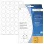 HERMA - püsiliimiga sildid - Valge - 19 mm Ümar 1280 silti (32 lehte x 40) (2250)