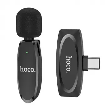 Juhtmeta digitaalne mikrofon HOCO L15, kinnitatav, USB Type-C