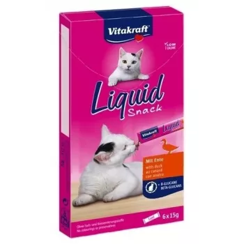 VITAKRAFT Liquid Snack Duck - kassimaiustised - 6 x 15g