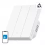 WiFi nutikas seinaklapp Sonoff M5-3C-80W 3 kanaliga raamile