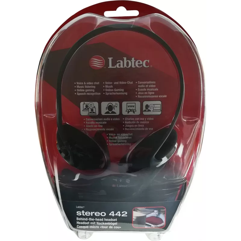 Labtec Stereo 442 - Headset - hinter dem Nacken angebracht - Wired