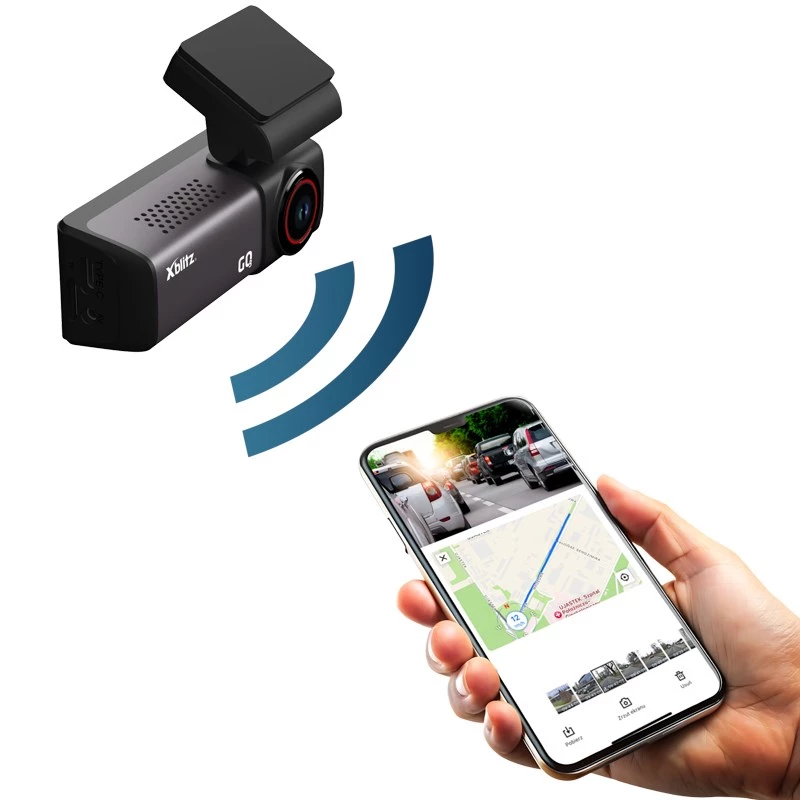 Autokaamera Xblitz GO3 Full HD 2K (2560x1440) 140° IMX335, 60 kaadrit/s, GPS, 2-tolline ekraan, parkimisrežiim, MicroSD kuni 128 GB
