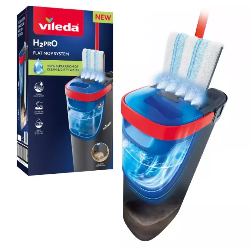 Mop VILEDA Microfibre 1200 ml märg, 360° pöörlev pea, 140,5 cm vars, eemaldatav masinpestav pea