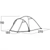 Easy Camp Setesdal 2 kuppeltelk (oliivroheline, tunnelverandaga, mudel 2025)