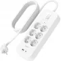 Liigpingekaitse Belkin SRB002VF2M‑V2 — 6 pistikupesa, 2 m kaabel, USB‑C ja USB‑A pordid