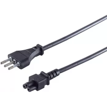 Toitekaabel ShiverPeaks IT60001, 1,8 m, Itaalia (tüüp L) pistikuga kuni 3‑kontaktilise C5 pistmikuni