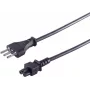 Toitekaabel ShiverPeaks IT60001, 1,8 m, Itaalia (tüüp L) pistikuga kuni 3‑kontaktilise C5 pistmikuni