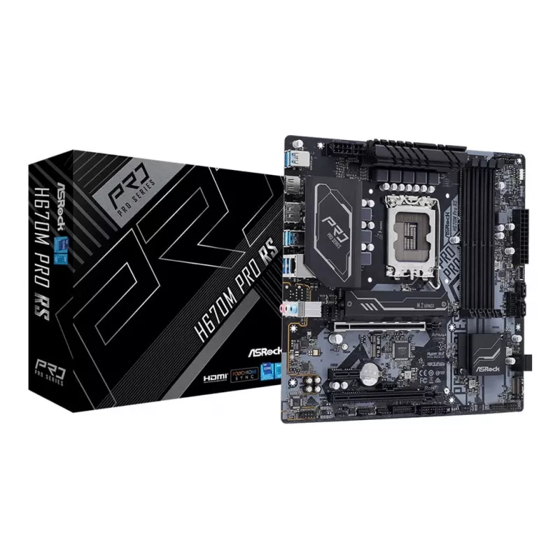 Emaplaat ASRock H670M Pro RS Intel H670 LGA 1700 micro ATX