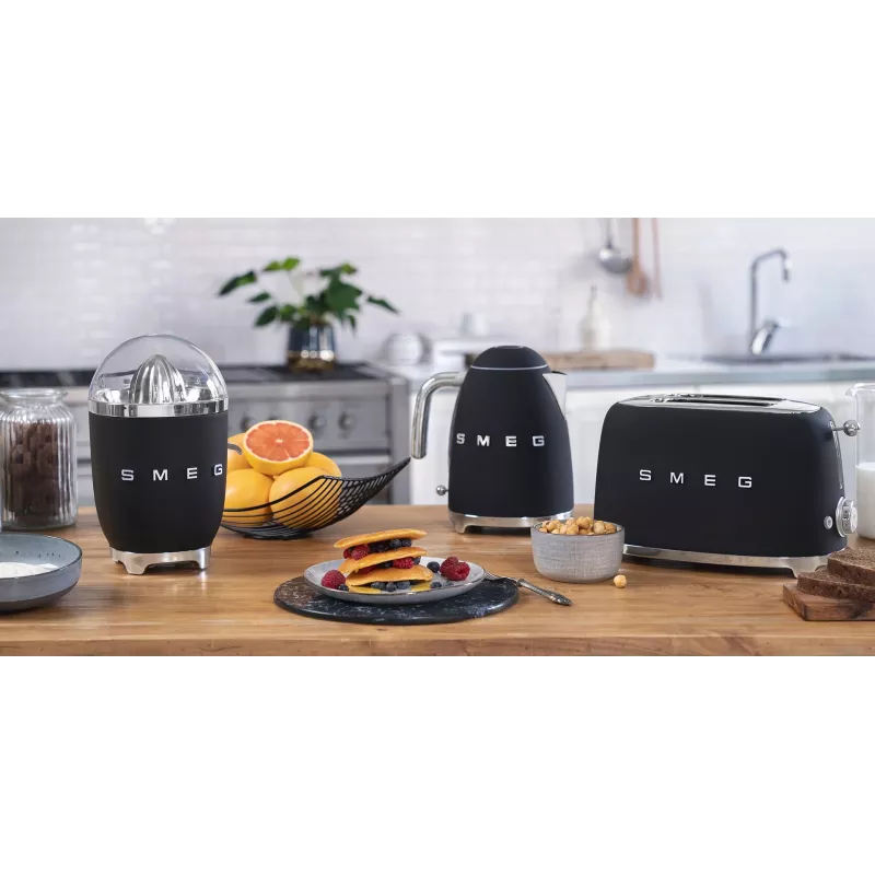 Röster Smeg 50's Style TSF01BLMEU 2 viilu Must Roostevaba teras
