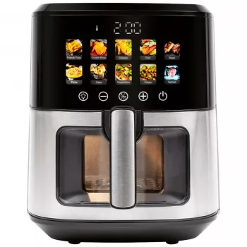 Kuumaõhufritüür ProfiCook PC-FR 1286 H — 6,5 L, 1700 W, roostevaba terasest esiosa, must