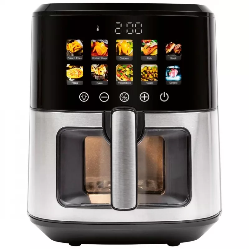 Kuumaõhufritüür ProfiCook PC-FR 1286 H — 6,5 L, 1700 W, roostevaba terasest esiosa, must