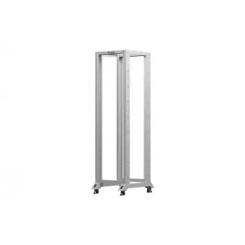19-tolline avatud raamiga riiul LANBERG 42U, sügavus 800 mm, laius 600 mm, hall