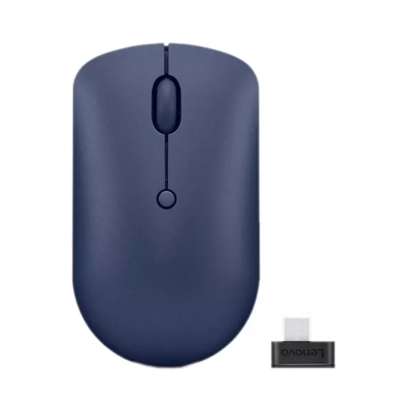 Juhtmevaba optiline hiir Lenovo 540 RF, kahekäeline, 2400 DPI, 2,4 GHz USB‑C vastuvõtjaga, sinine